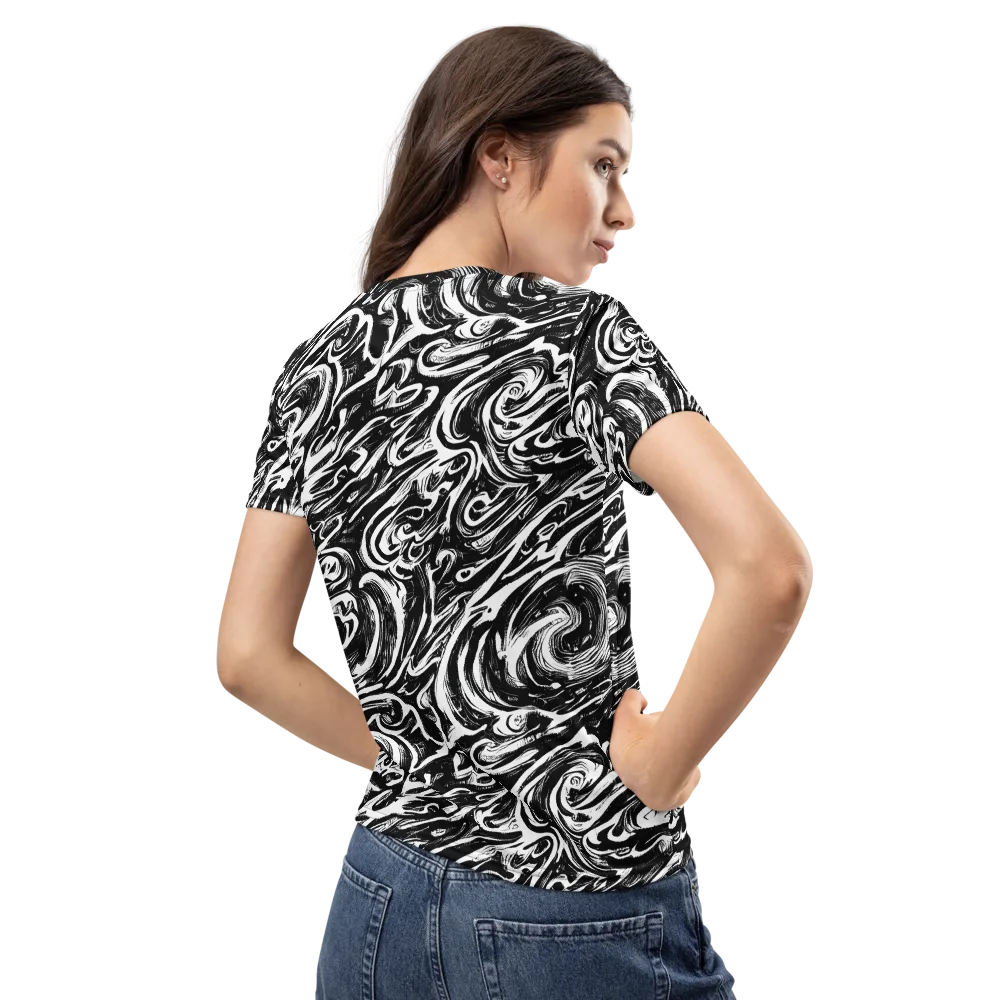 Blackwater Frenzy on Women's Crew Neck T-Shirt — Back