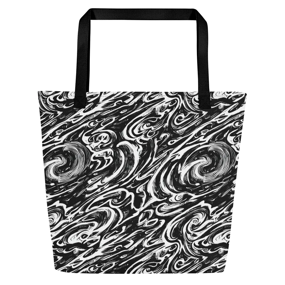Blackwater Frenzy on Large Tote Bag W/ Pocket — Front