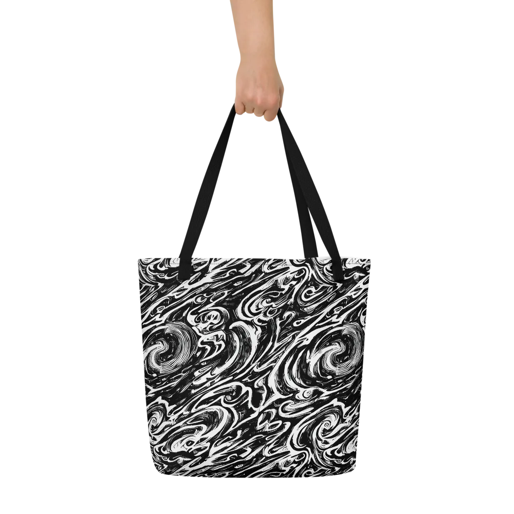 Blackwater Frenzy on Large Tote Bag W/ Pocket — Front