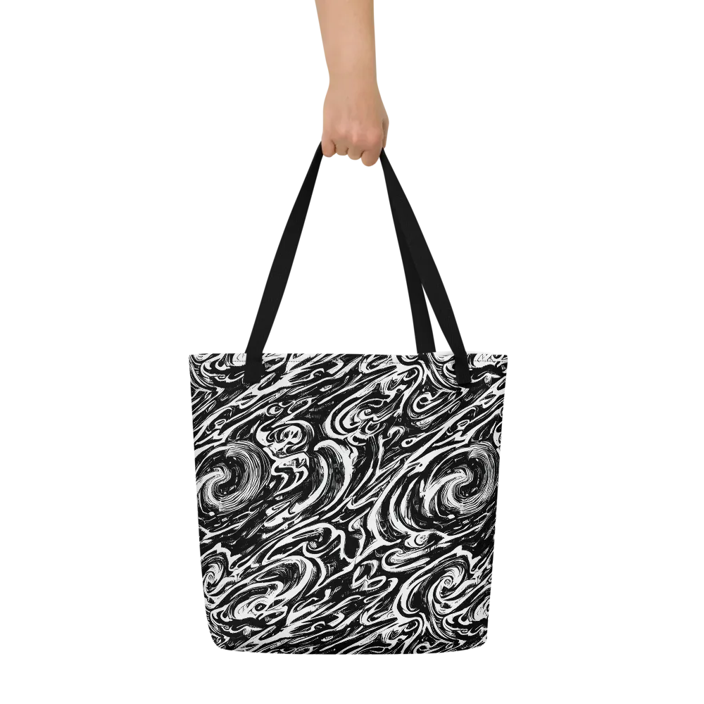 Blackwater Frenzy on Large Tote Bag W/ Pocket — Front