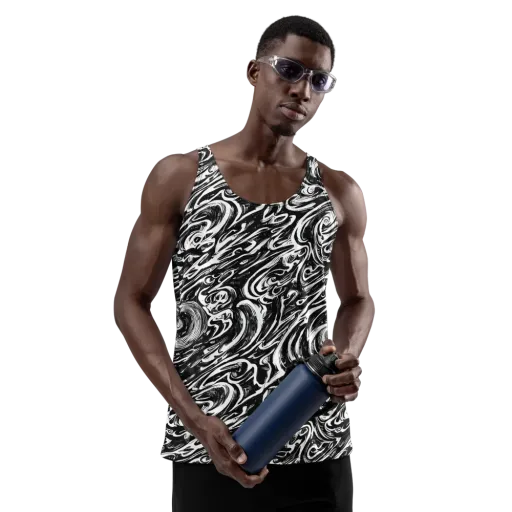 Blackwater Frenzy on a Men's Tank Top