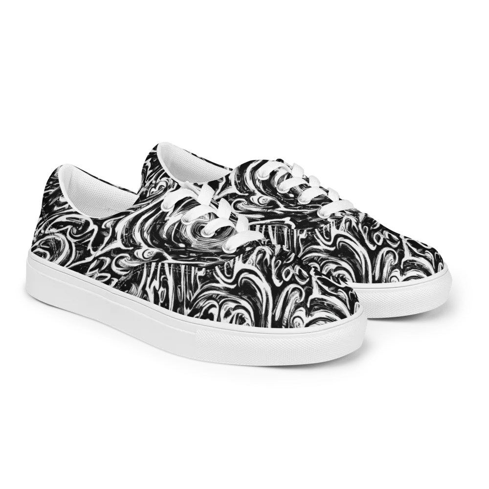 Blackwater Frenzy on Men's Lace-Up Canvas Shoes — Right Front