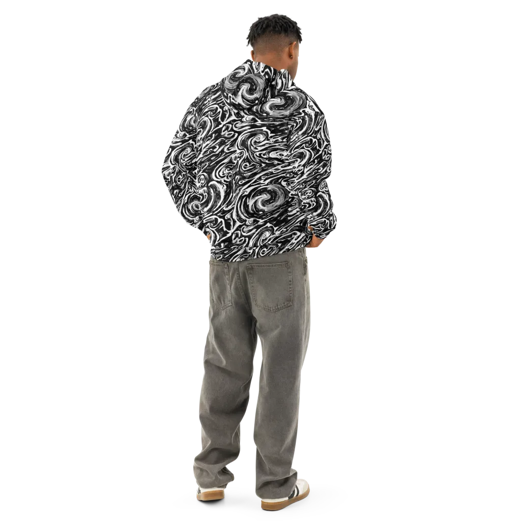 Blackwater Frenzy on Cotton Hoodie — Back