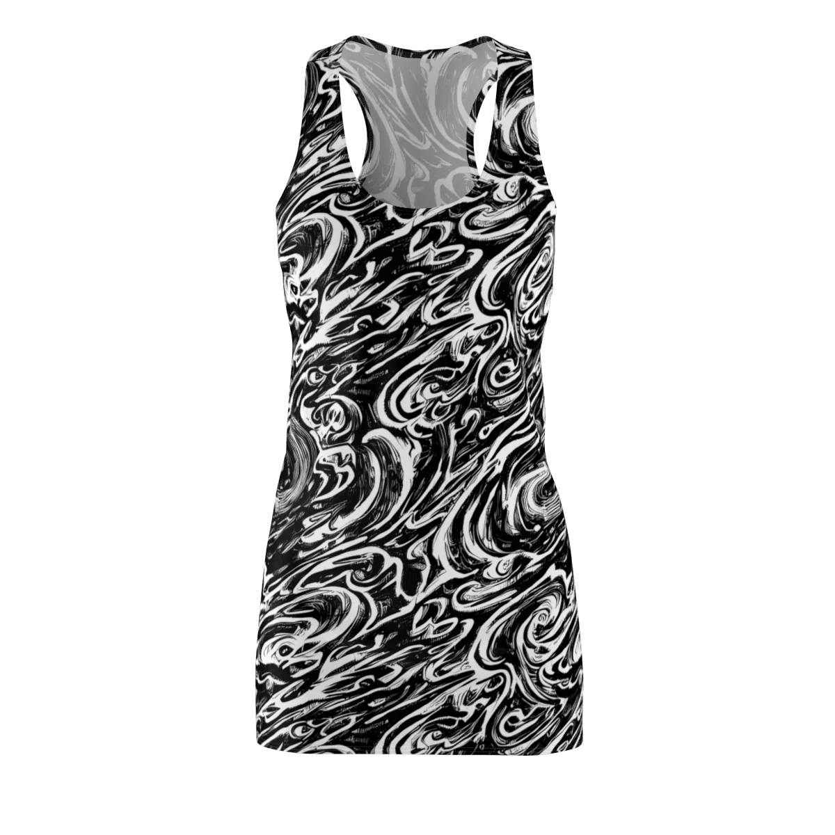 Blackwater Frenzy on Racerback Dress — Front