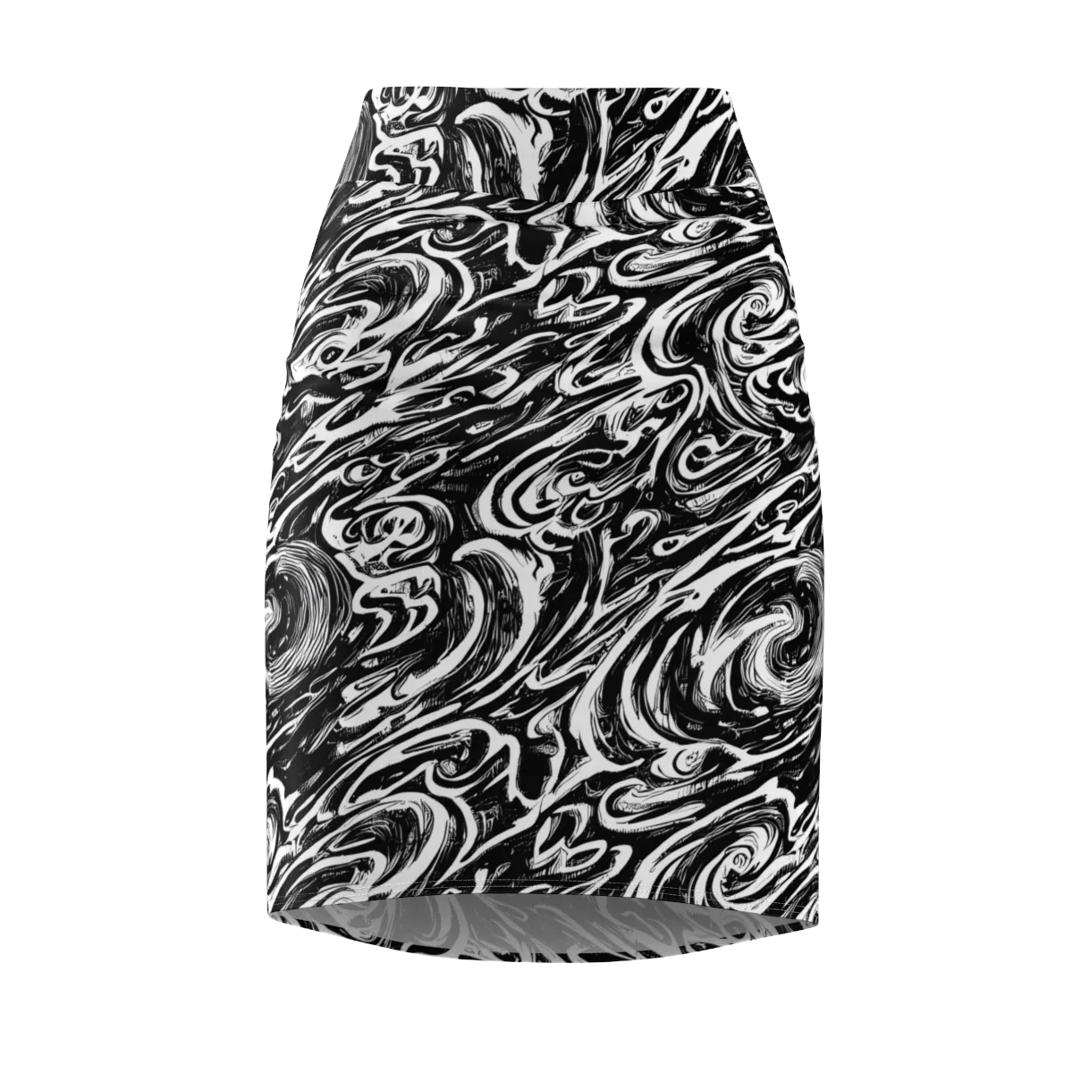 Blackwater Frenzy on Pencil Skirt — Front