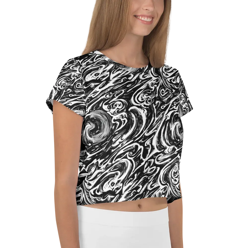 Blackwater Frenzy on Crop Tee — Right