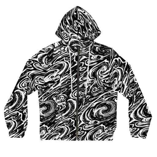 Blackwater Frenzy on a Women's Full-Zip Hoodie