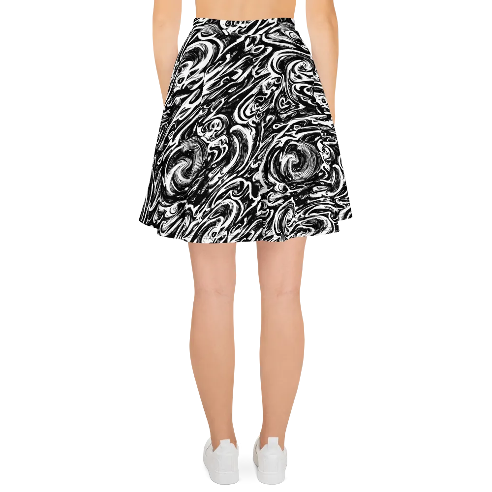 Blackwater Frenzy on Skater Skirt — Back