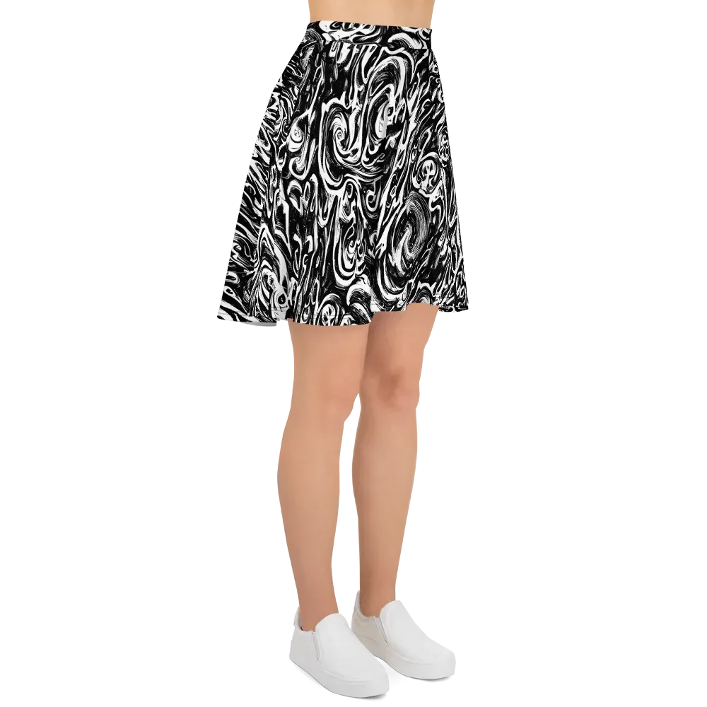 Blackwater Frenzy on Skater Skirt — Right