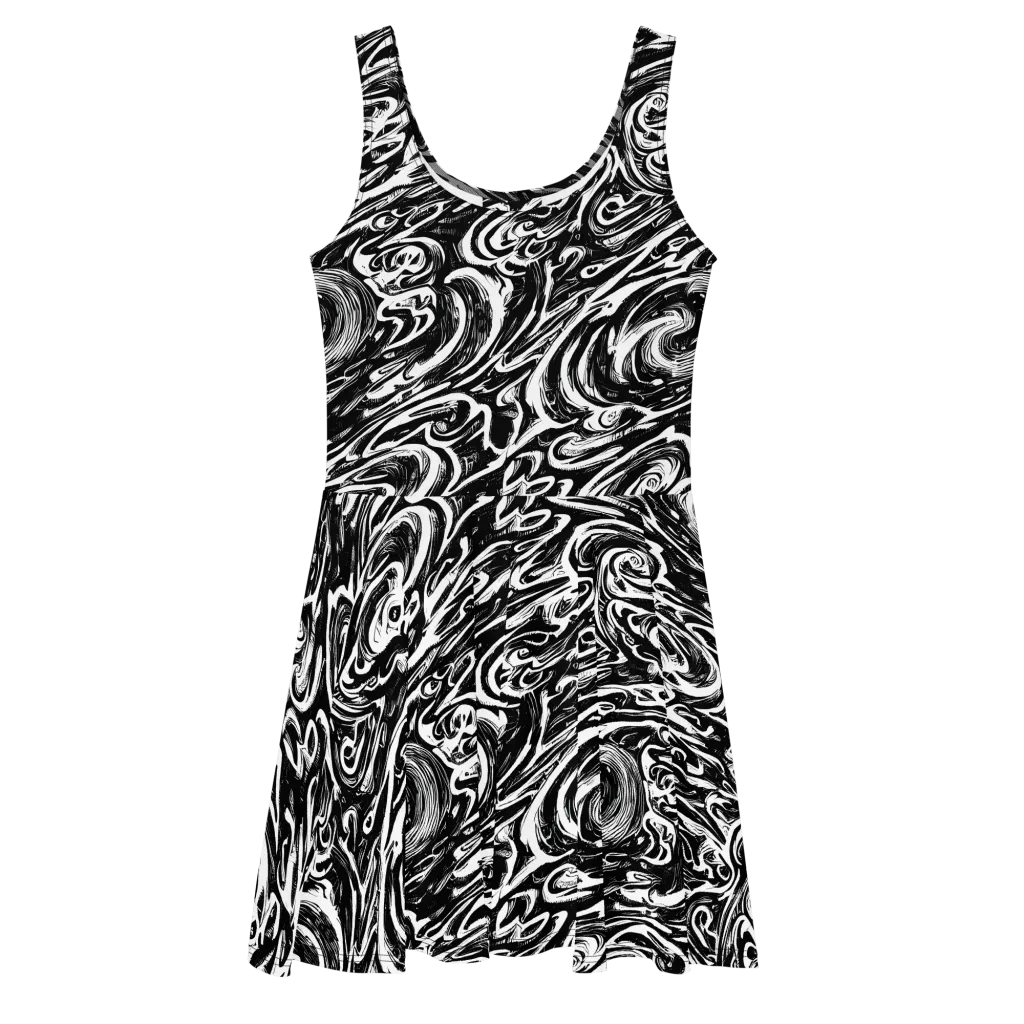 Blackwater Frenzy on Skater Dress — Front