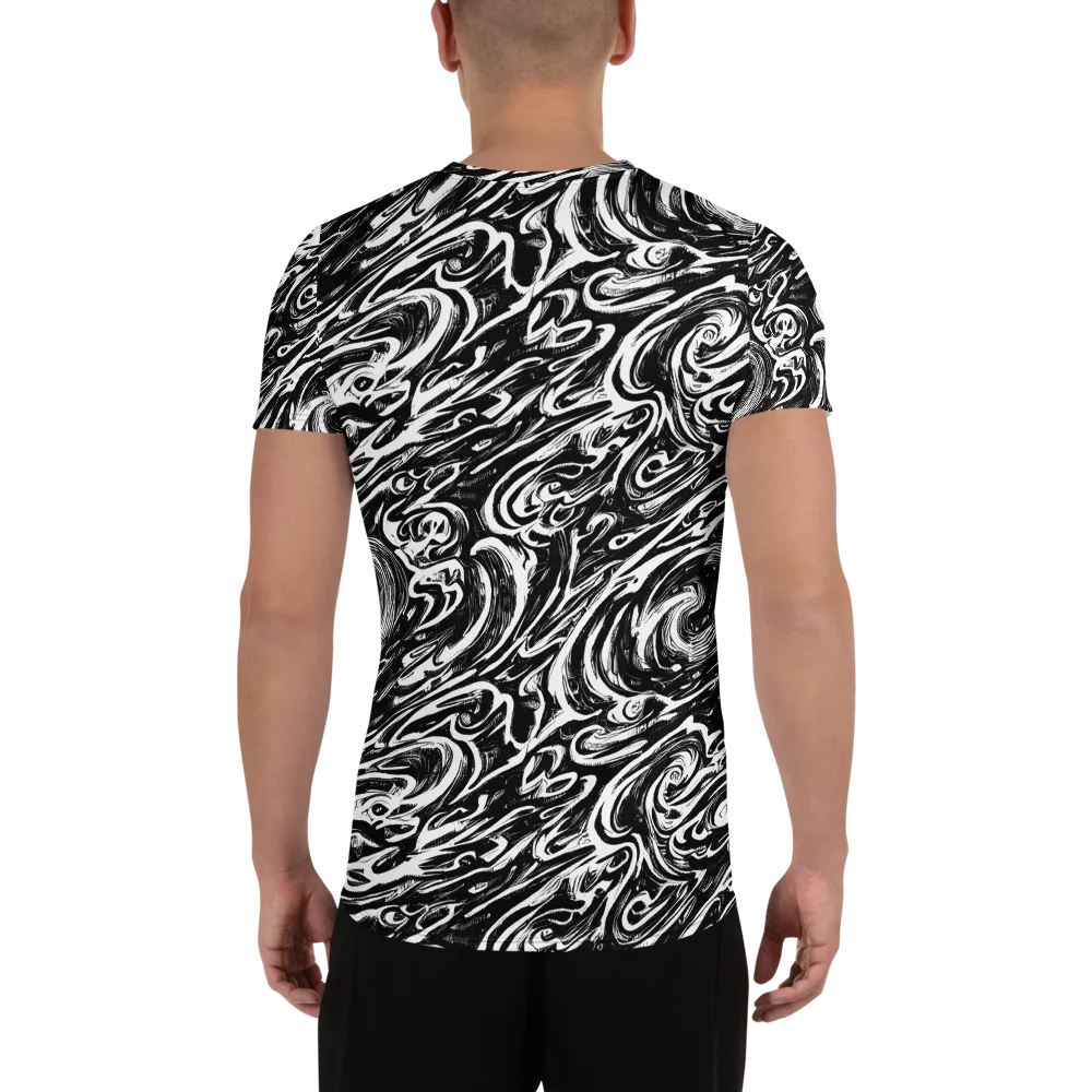 Blackwater Frenzy on Men's Athletic T-Shirt — Back