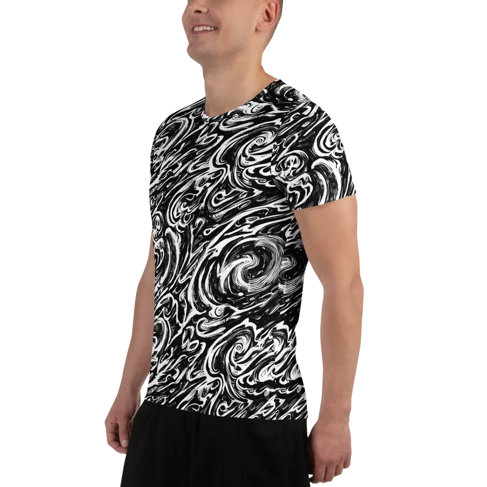 Blackwater Frenzy on Men's Athletic T-Shirt — Left