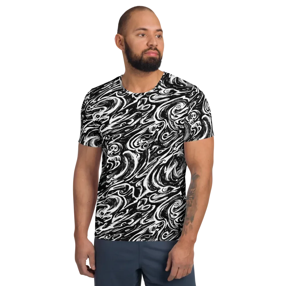 Blackwater Frenzy on Men's Athletic T-Shirt — Front
