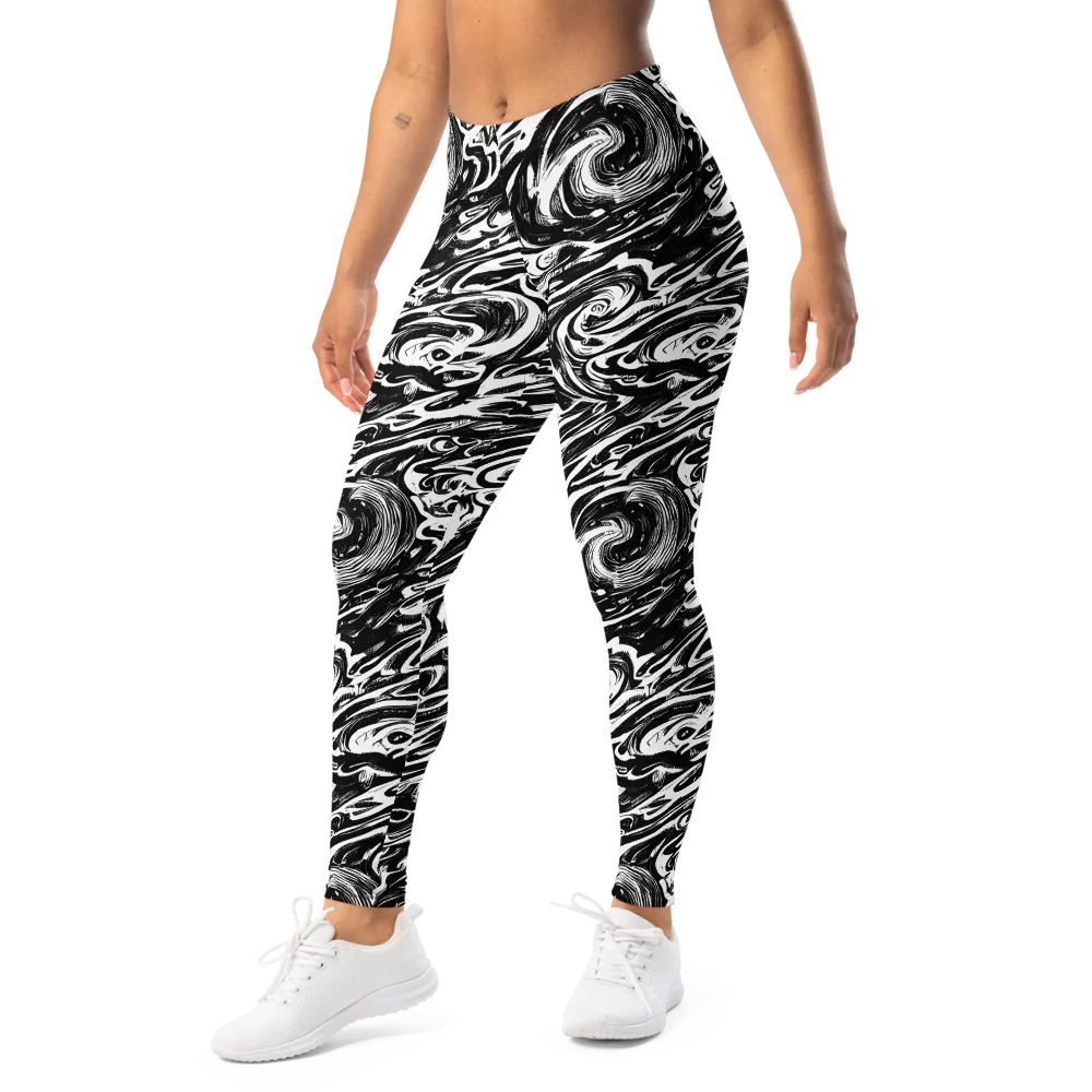 Blackwater Frenzy on Leggings — Left Front