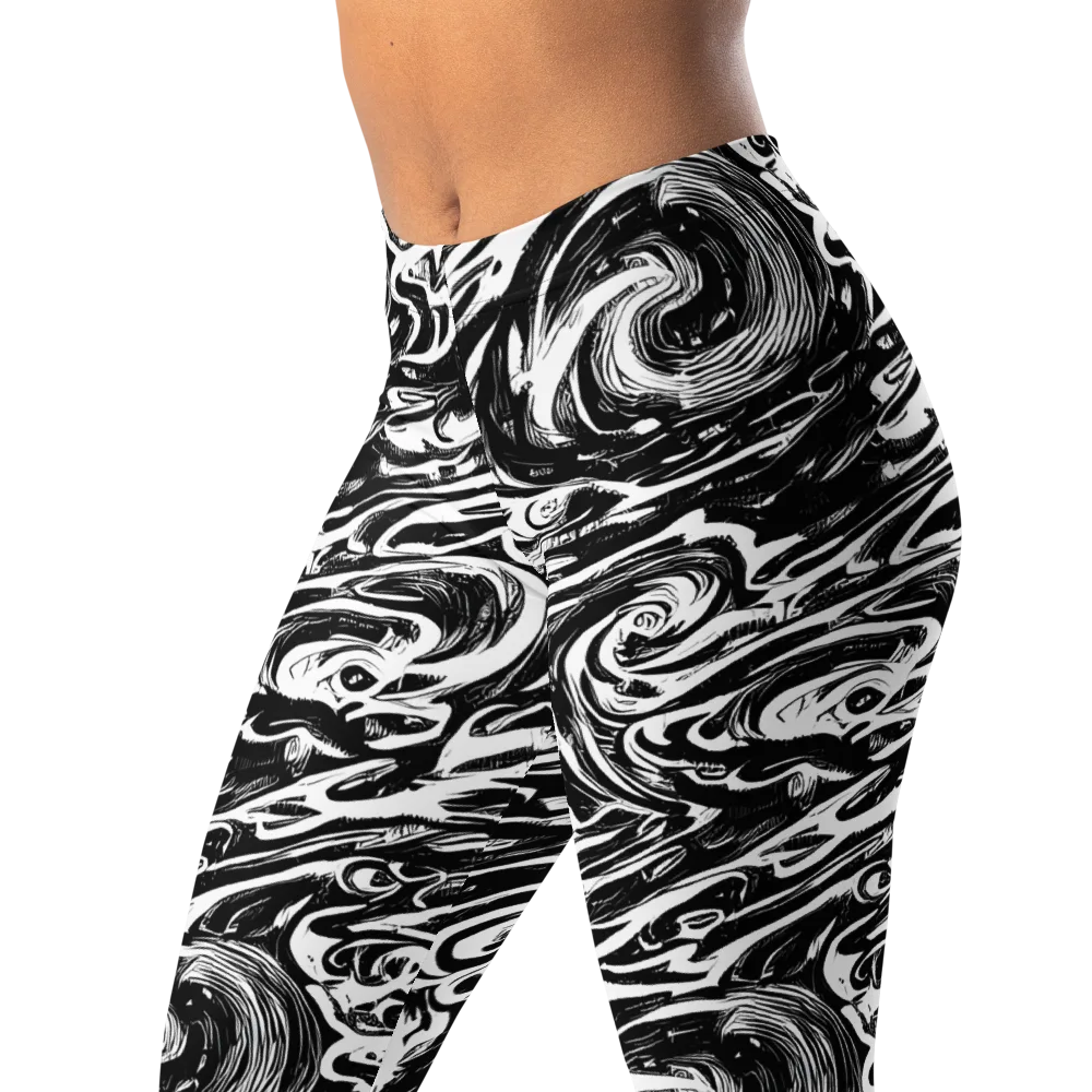 Blackwater Frenzy on Leggings — Left Front