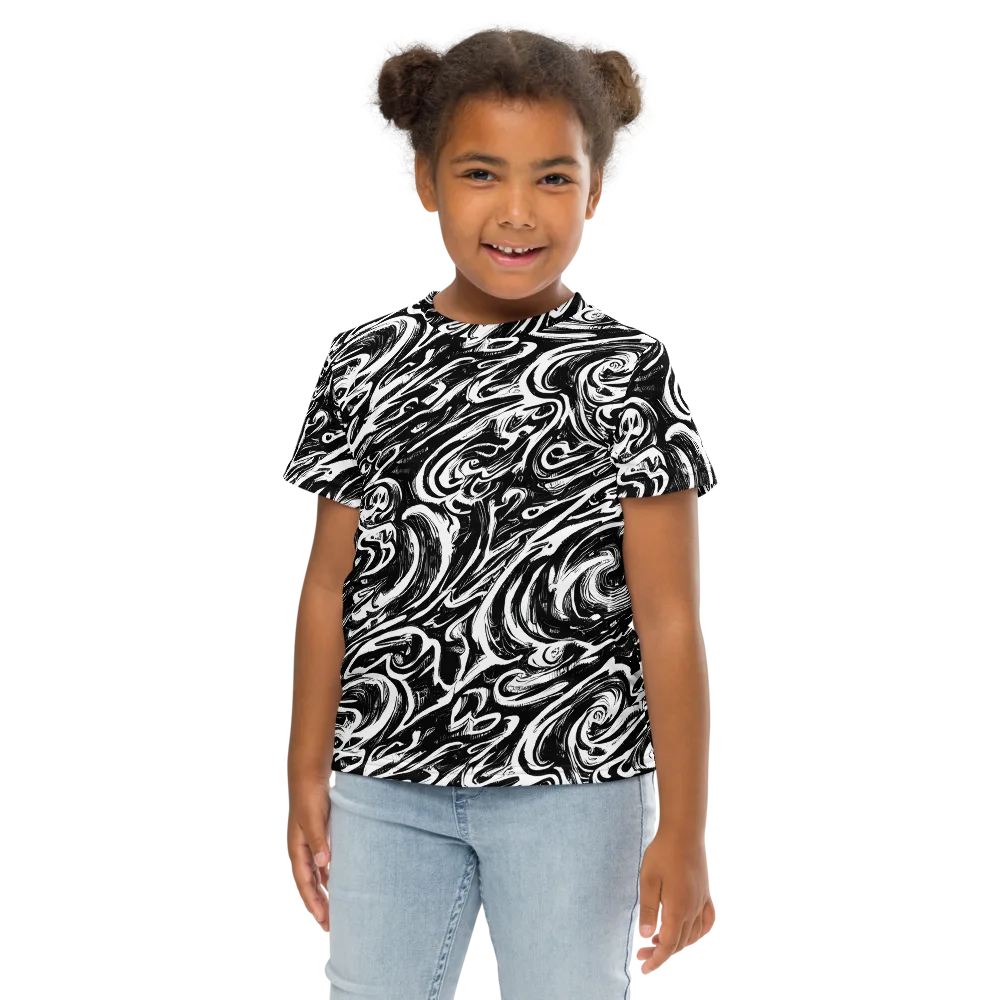 Blackwater Frenzy on Kids Crew Neck T-Shirt — Front