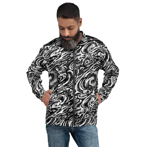 Blackwater Frenzy on a Bomber Jacket