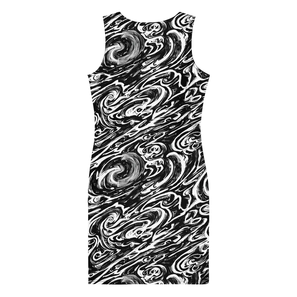 Blackwater Frenzy on Bodycon Dress — Back
