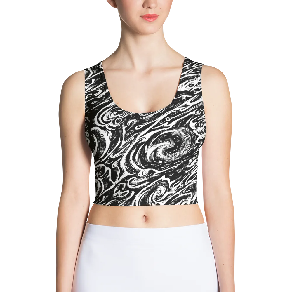 Blackwater Frenzy on Crop Top — Front