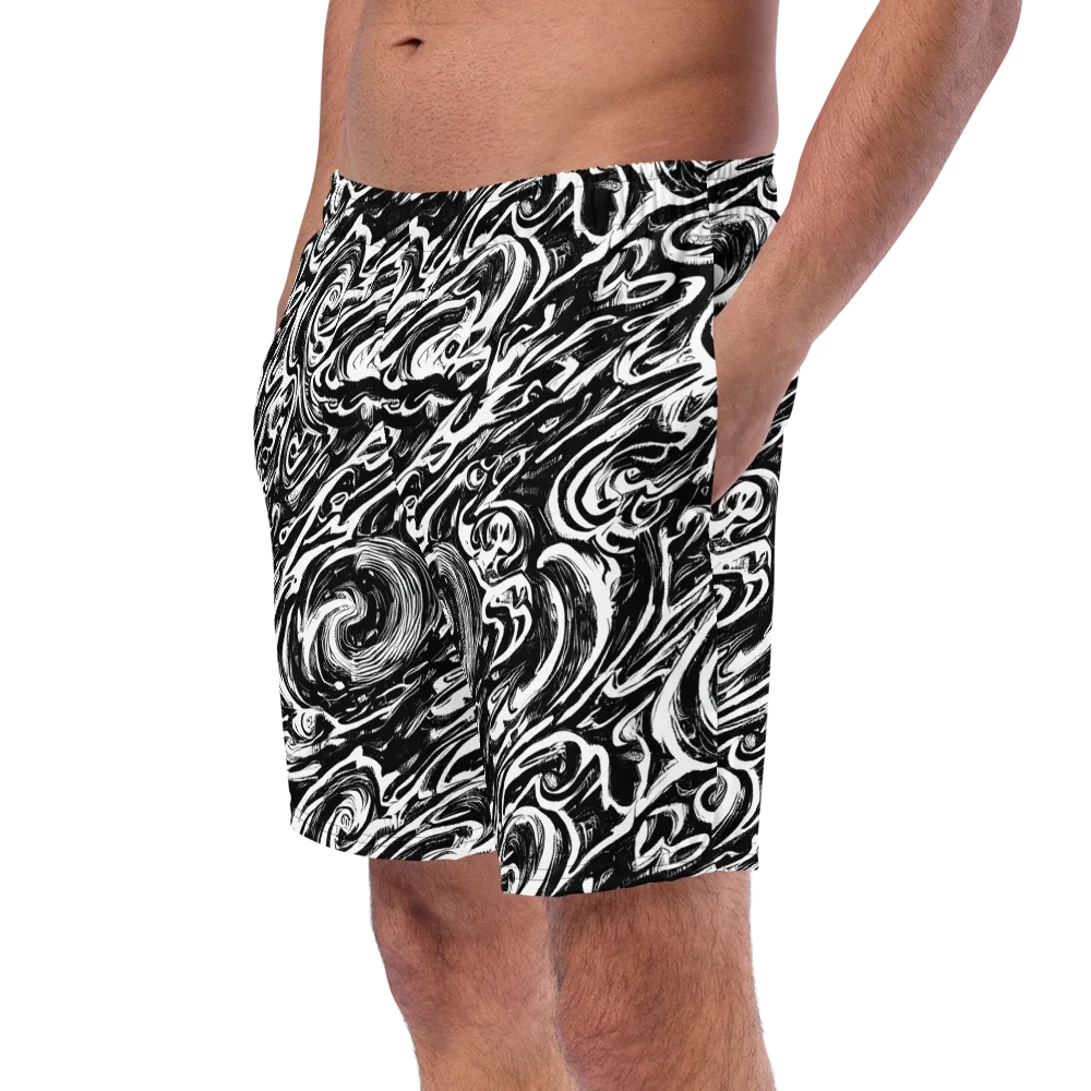 Blackwater Frenzy on Swim Trunks — Left Front