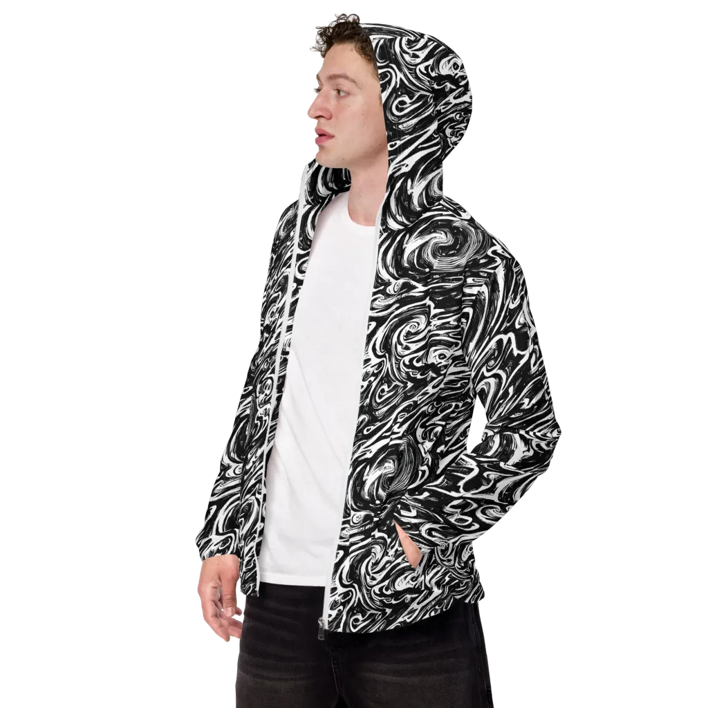 Blackwater Frenzy on Men's Windbreaker — Left Front
