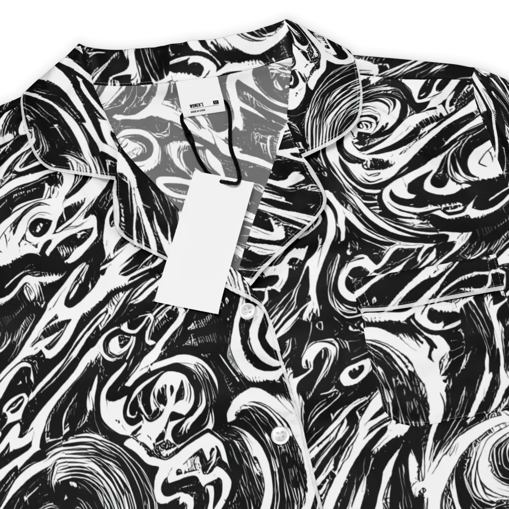 Blackwater Frenzy on Women's Short Sleeve Pajama Top — Product details