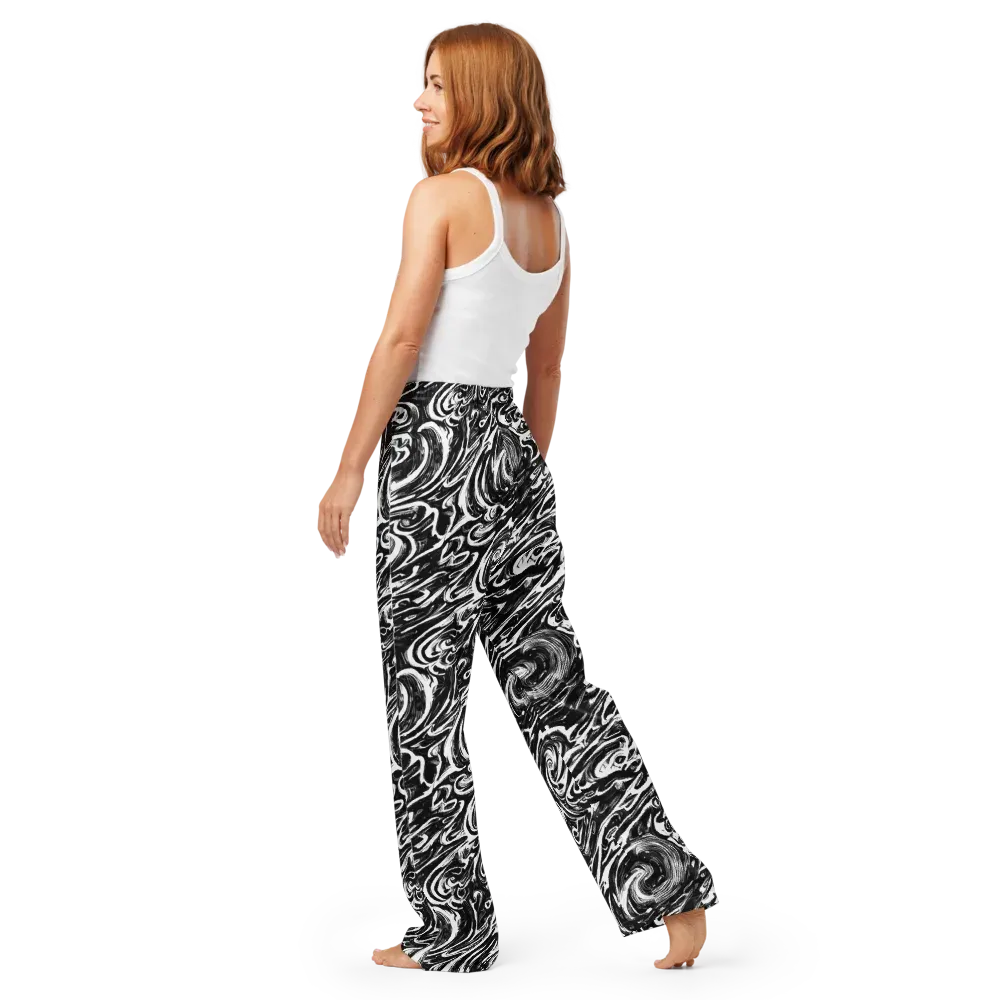 Blackwater Frenzy on Women's Pajama Pants — Back