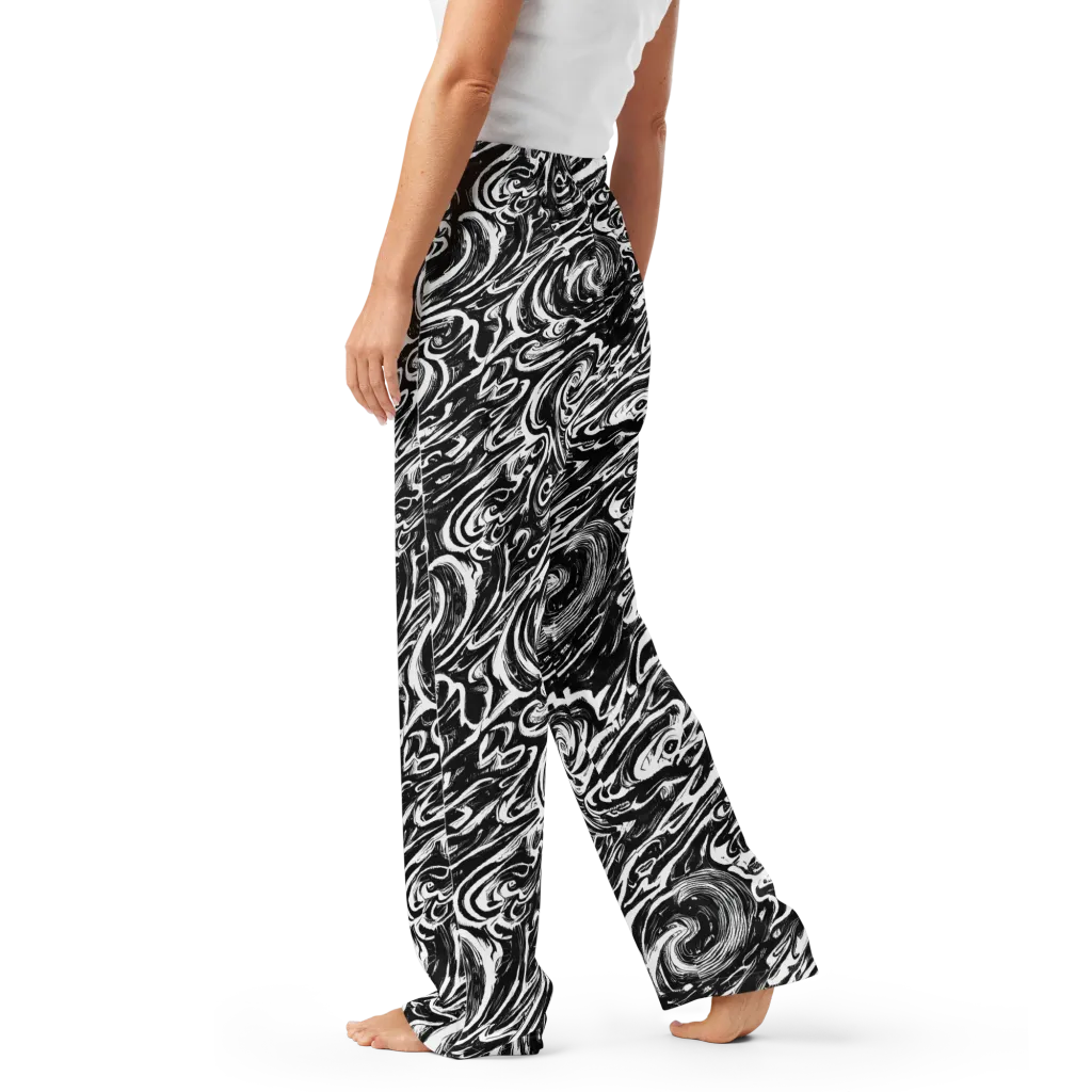 Blackwater Frenzy on Women's Pajama Pants — Left