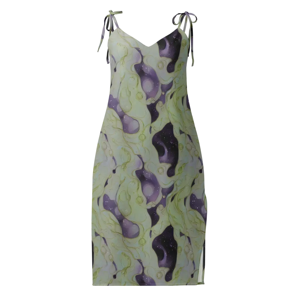 Sage Galaxy on Slip Dress — Front