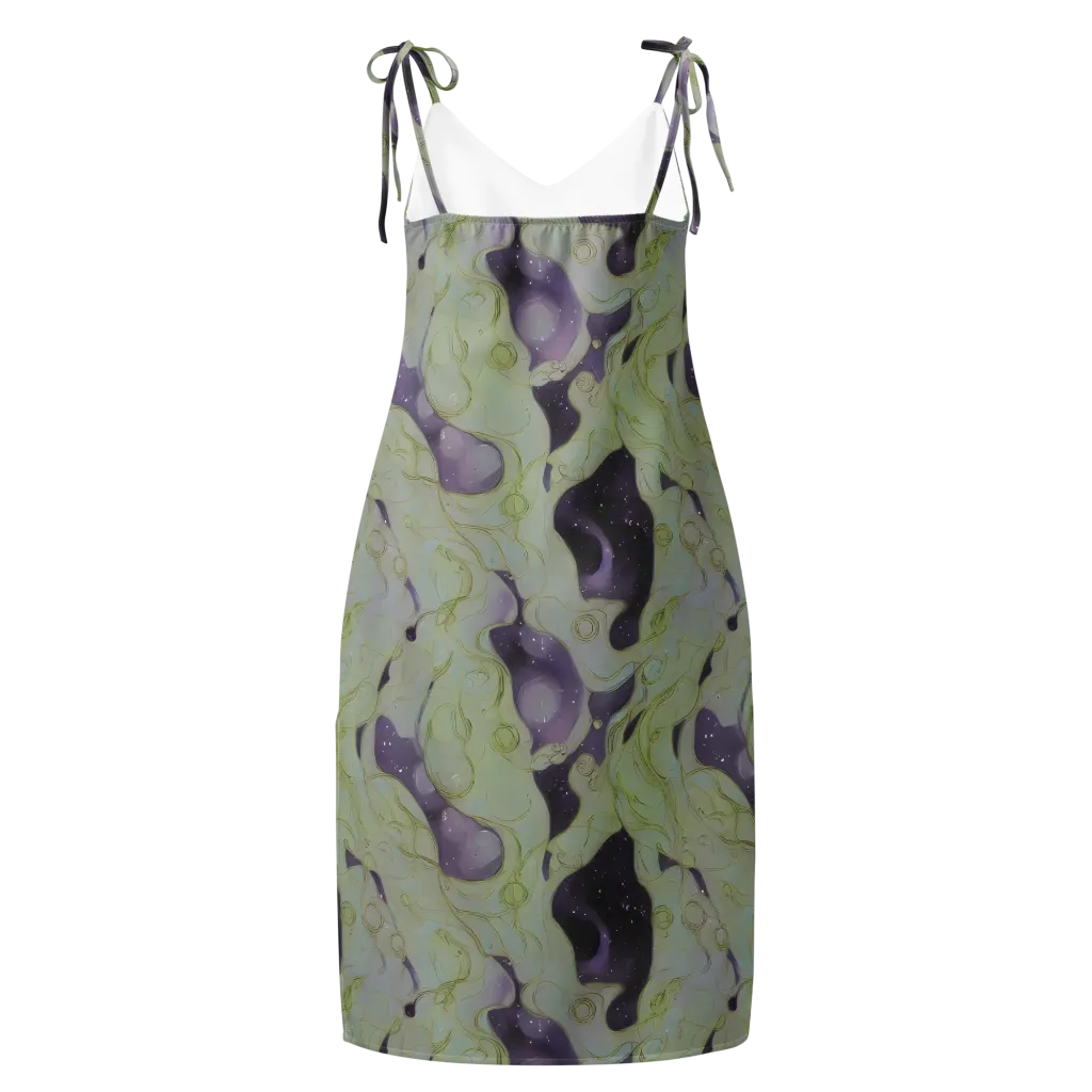 Sage Galaxy on Slip Dress — Back