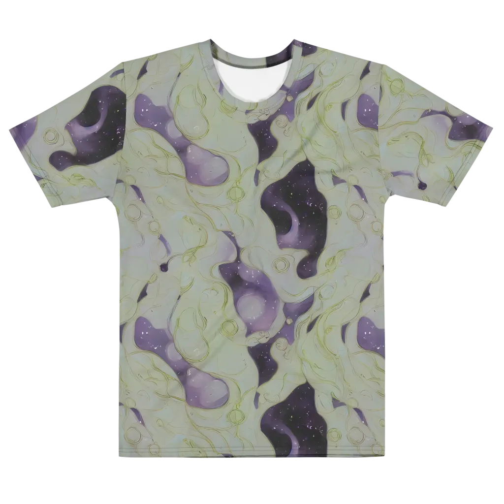 Sage Galaxy on Men's Cotton Crew Neck T-Shirt — Front