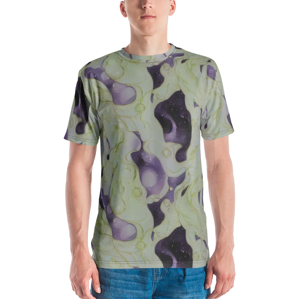 Sage Galaxy on Men's Crew Neck T-Shirt — Front