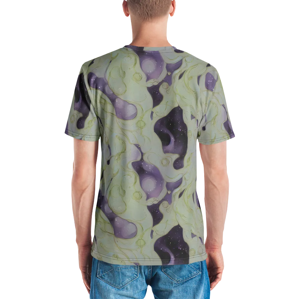 Sage Galaxy on Men's Crew Neck T-Shirt — Back