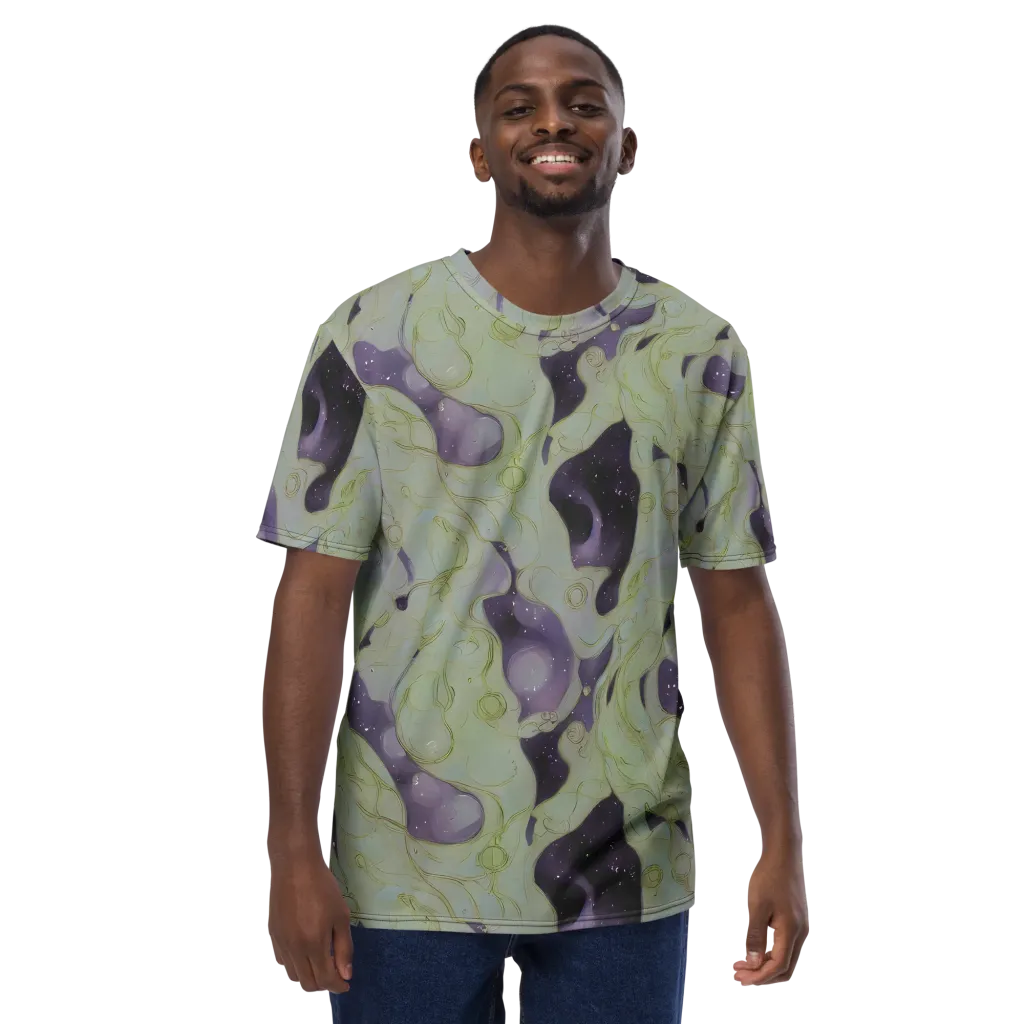 Sage Galaxy on Men's Crew Neck T-Shirt — Front