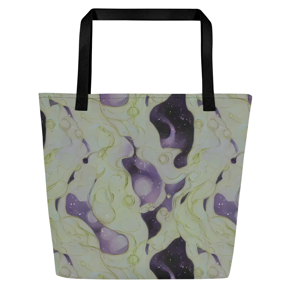 Sage Galaxy on Large Tote Bag W/ Pocket — Front
