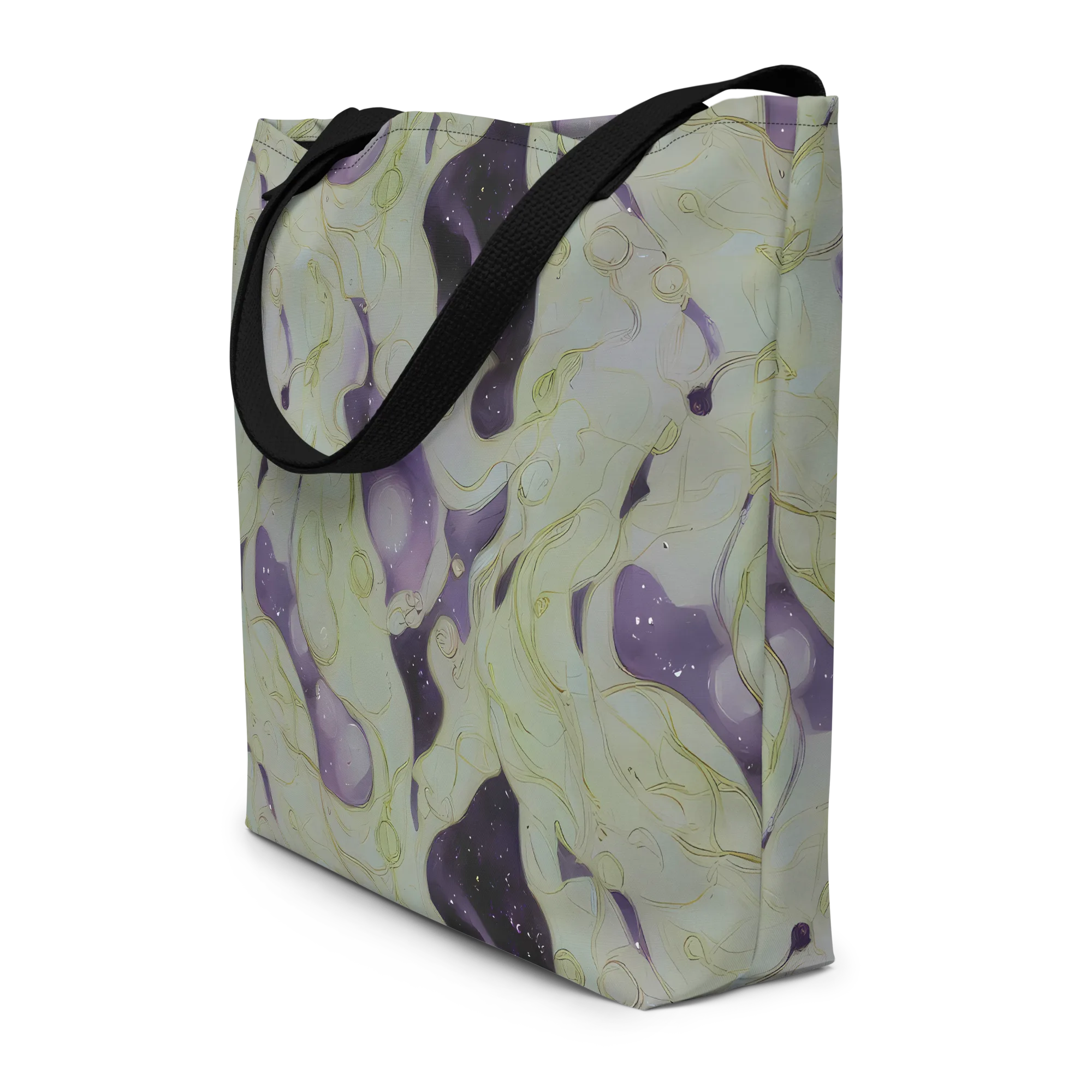 Sage Galaxy on Large Tote Bag W/ Pocket — Front