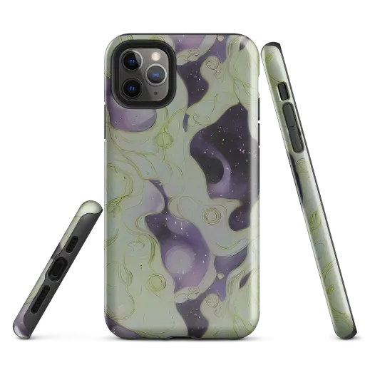 Sage Galaxy on a Tough Case for iPhone®