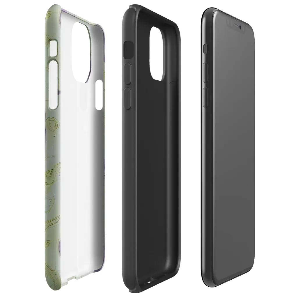 Sage Galaxy on Tough Case for iPhone® — Right