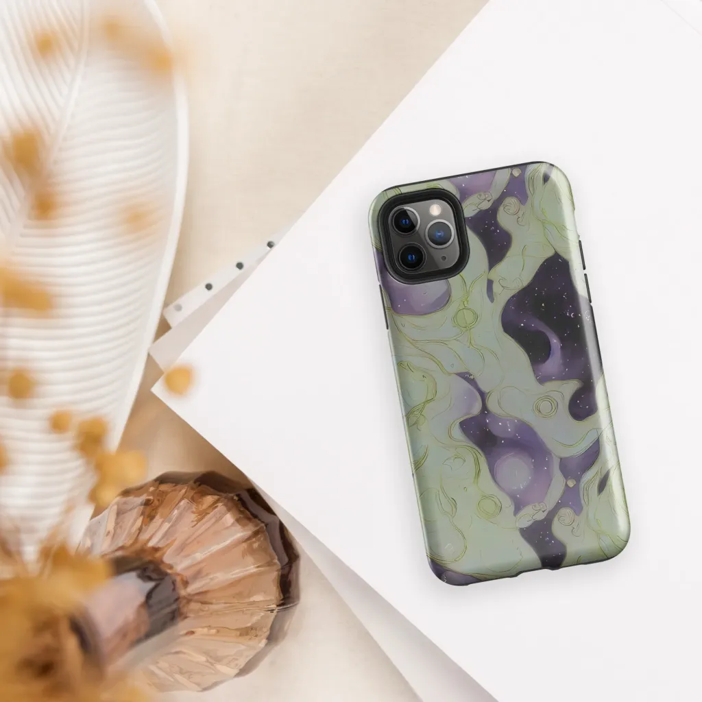 Sage Galaxy on Tough Case for iPhone® — Front