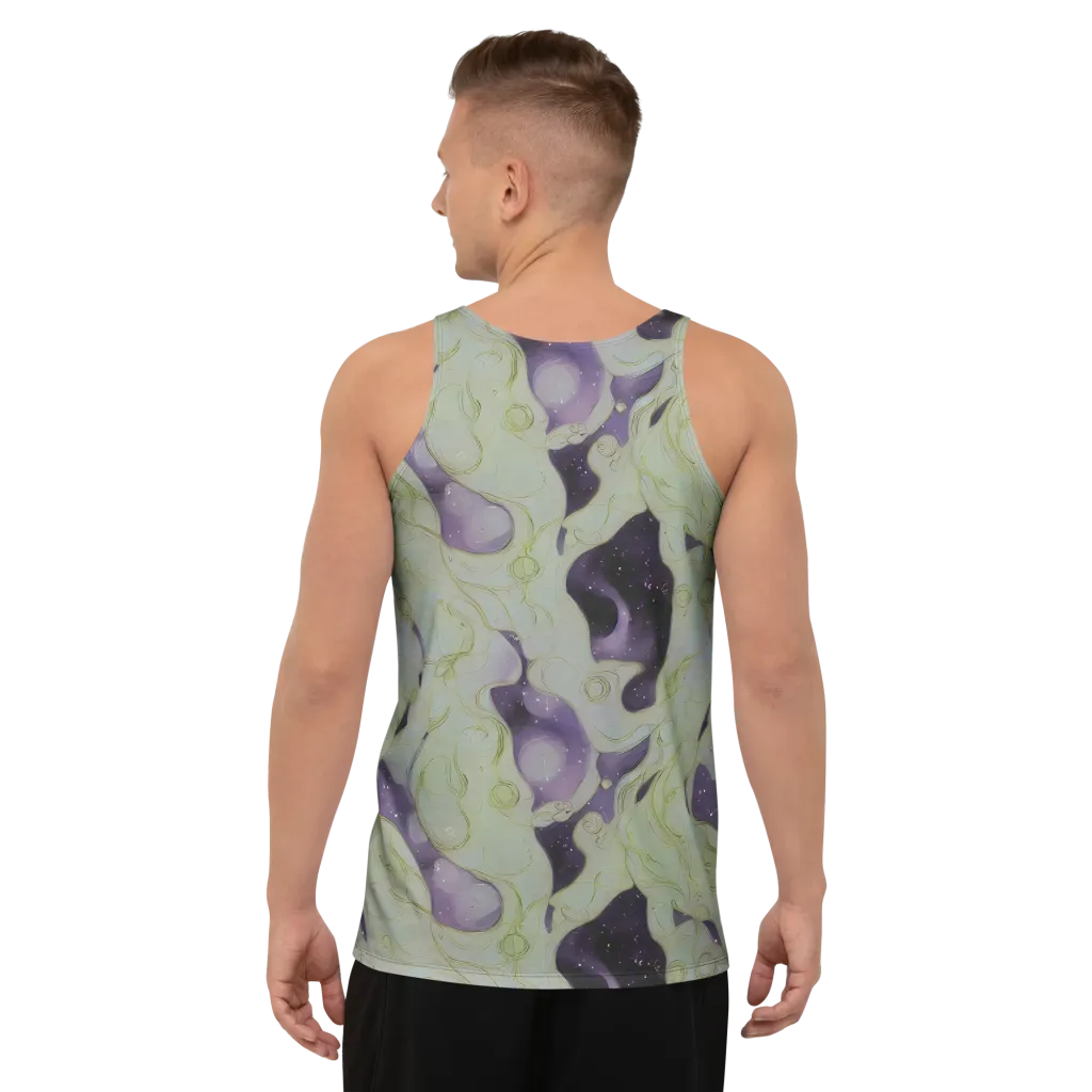 Sage Galaxy on Men's Tank Top — Back