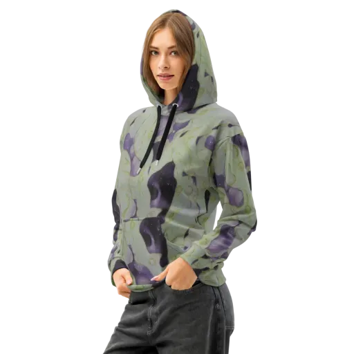Sage Galaxy on a Cotton Hoodie
