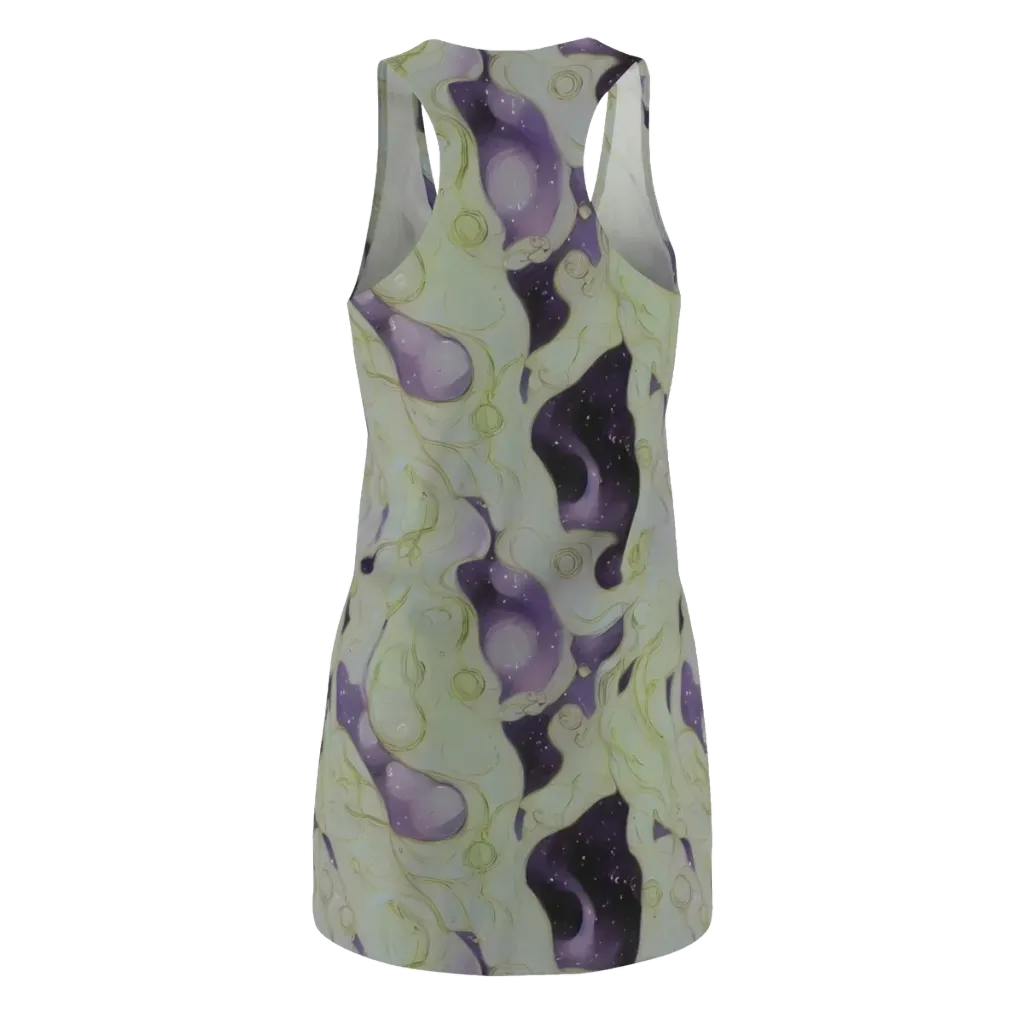 Sage Galaxy on Racerback Dress — Back