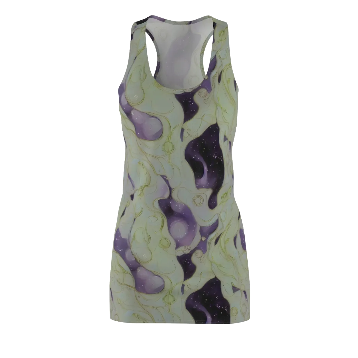 Sage Galaxy on Racerback Dress — Front