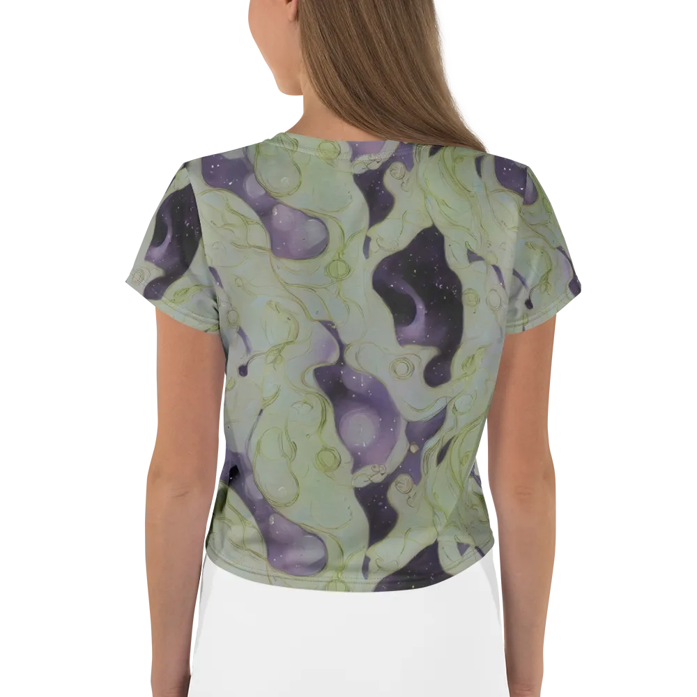 Sage Galaxy on Crop Tee — Back
