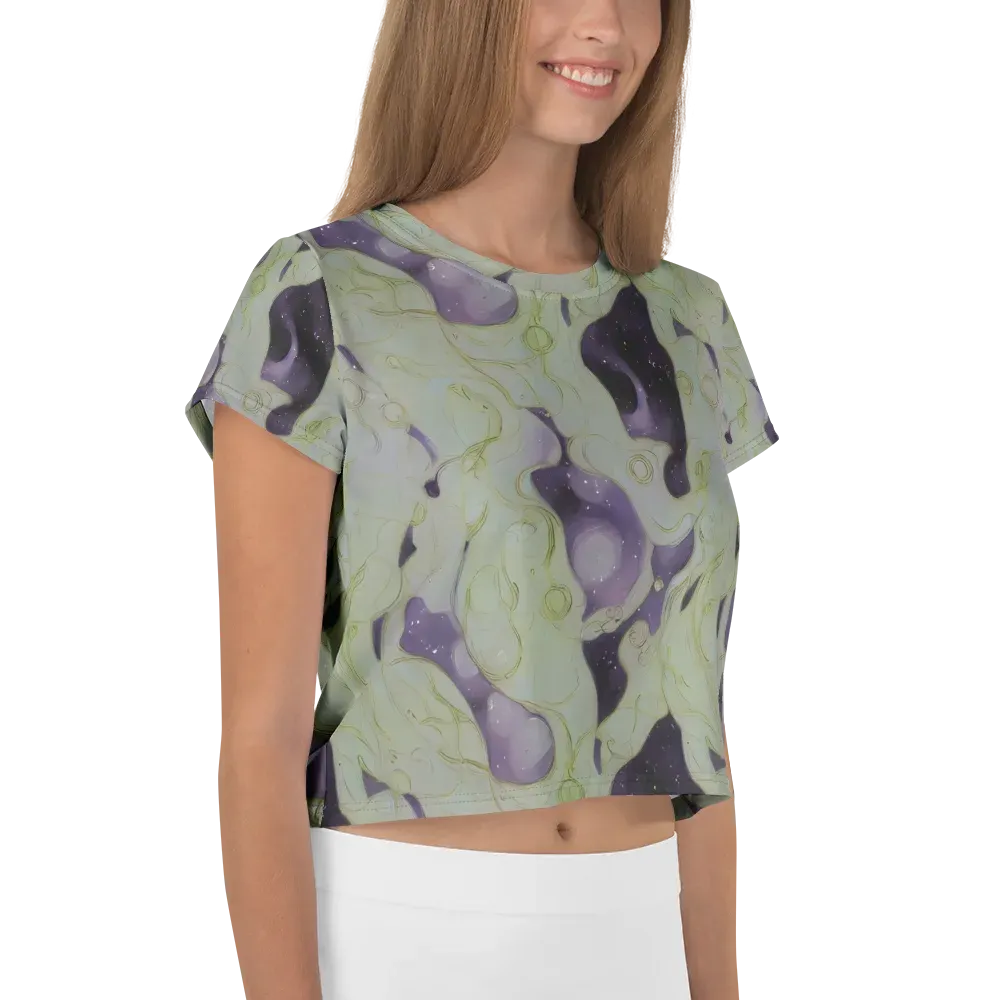 Sage Galaxy on Crop Tee — Right