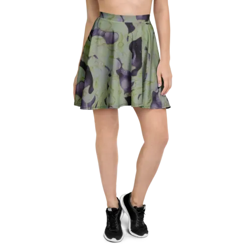 Sage Galaxy on a Skater Skirt