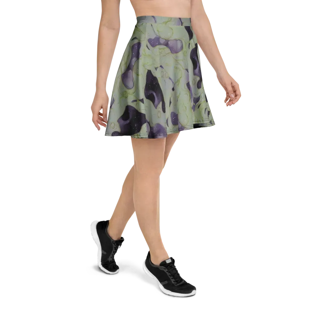 Sage Galaxy on Skater Skirt — Right