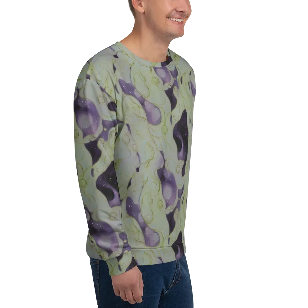 Sage Galaxy on Sweatshirt — Right Front
