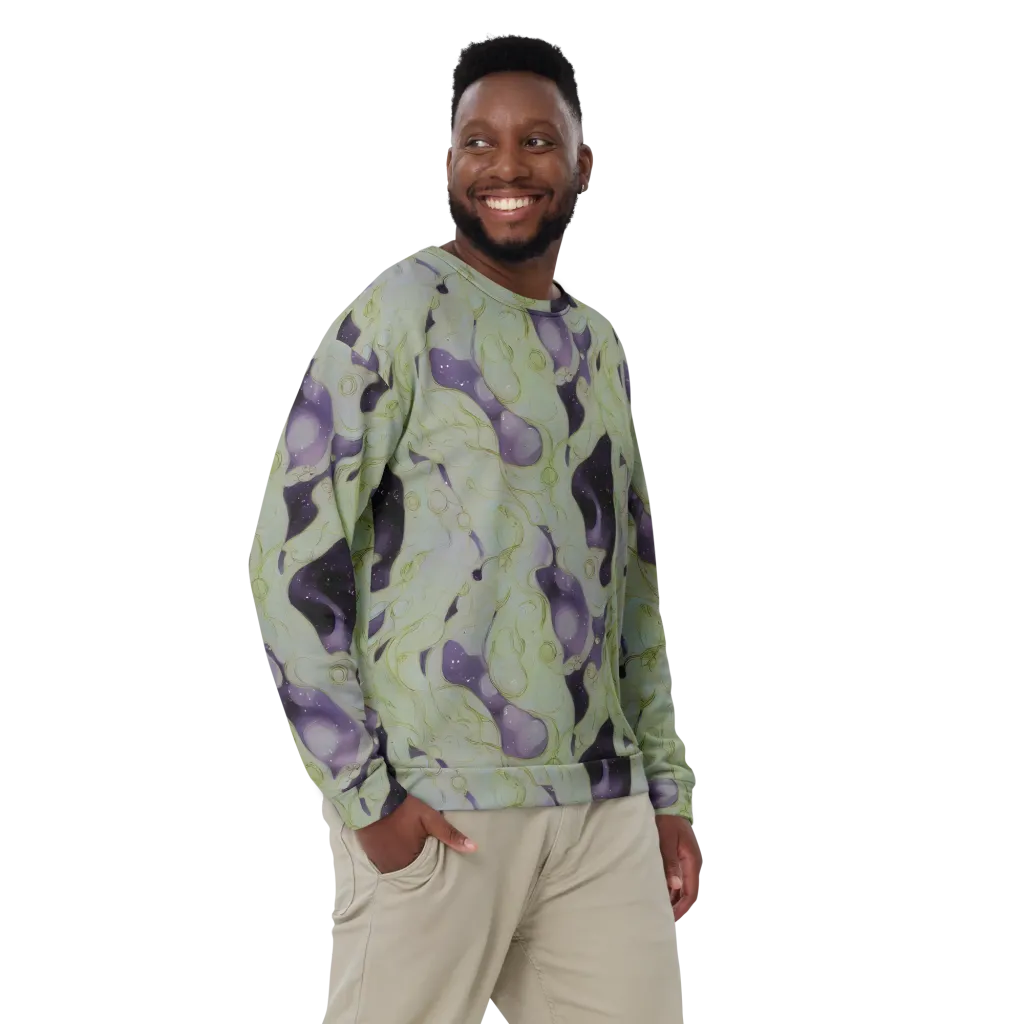 Sage Galaxy on Sweatshirt — Front