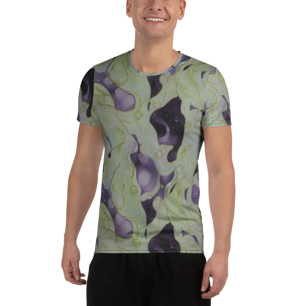 Sage Galaxy on Men's Athletic T-Shirt — Front